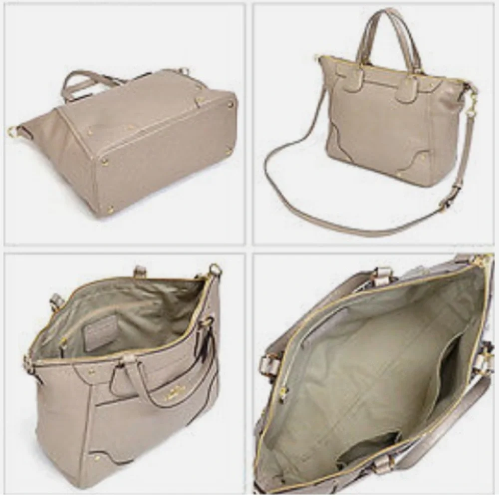 Coach ✨ Mickie Caviar Grain Leather Satchel